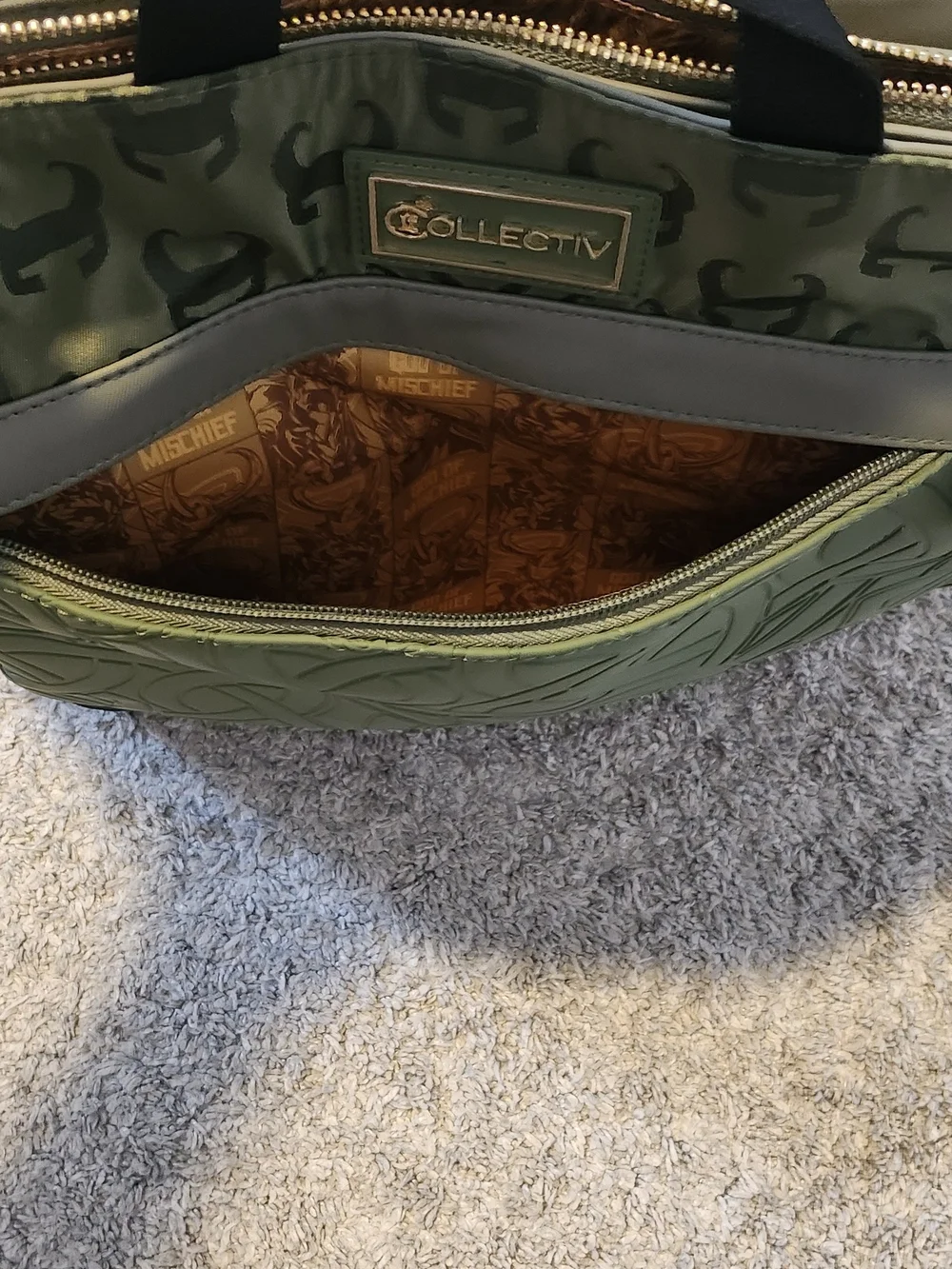 The Loungefly COLLECTIV Marvel Loki Convertible Full-Sized Backpack